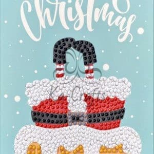 Diamond painting kaart schoorsteen