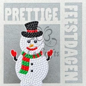 Diamond painting snowman