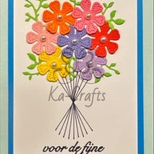 Bedankt samenwerking bloemen